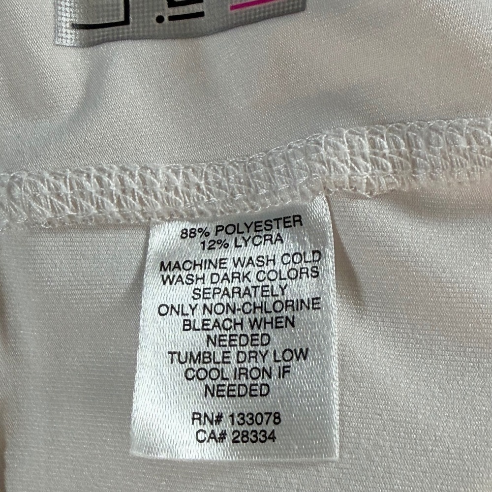 Lucky in Love Sahara Pleat Tier Tennis Skort Women XL White Embroidered Athletic - Picture 4 of 8